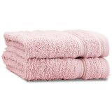 Catherine Lansfield Svetlo rožnate frotirne bombažne brisače v kompletu 2 ks 30x30 cm Zero Twist – Cene