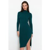Trendyol Green Midi Knitwear Fitted Dress with Accessories | Shoptok.si