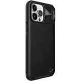Nillkin CamShield usnjena torbica za iPhone 13 Pro Max s pokrovčkom za kamero | Shoptok.si