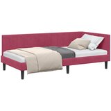  Kutni okvir kreveta Vinska crvena 90 cm x 190 cm Baršun | shoptok.hr