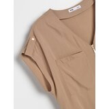 Sinsay Viskozna bluza s V izrezom i patentnim zatvaračem | shoptok.hr