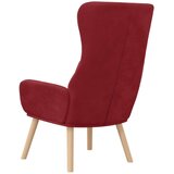  Stol za sproščanje vinsko rdeč žamet, (20957318) | Shoptok.si