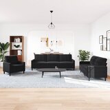  4-dijelni set sofa s jastucima crni baršunasti | shoptok.hr