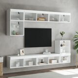 TV ormarić s LED svjetlima bijeli 80x30x30 cm | Eponuda.ba
