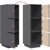  Visoka omara siva 34x40x108,5 cm trdna borovina, (20654573) | Shoptok.si