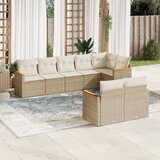 vidaXL 8-dijelni set vrtnih sofa od poliratana s jastucima bež | shoptok.hr