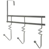 Premier Housewares Siva metalna vješalica za vrata 46 cm Jaxen – | shoptok.hr