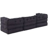  Modularni pouf 3 kosi antracit tkanina, (22045927) | Shoptok.si