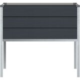  Sadilica Antracit 100 x 45 x 90 cm Cinkani čelik | shoptok.hr