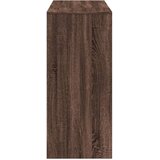  Barski stol s policom smeđa boja hrasta 124x46x103,5 cm drveni | shoptok.hr