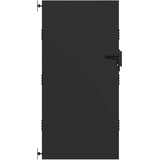 vidaXL Vrtna vrata Črna 85 x 175 cm Jeklo s prašnim premazom, (5000249667) | Shoptok.si