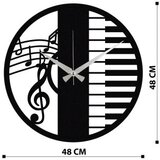 WALLXPERT dekorativni metalni zidni sat enzoclock S008 black | ePonuda.com