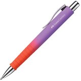 Olovka KEMIJSKA GUMIRANA POLY BALL FLOW FABER CASTELL 241133 CRVENO-LJUBIČASTA | shoptok.hr