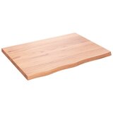 Maison Chic Stenska polica - Viseča Polica svetlo rjava 80x60x(2-4) cm trdna hrastovina, (21784513) Cene