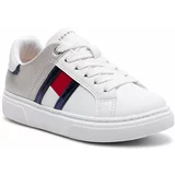 Tommy Hilfiger Superge Flag Low Cut Lace-Up Sneaker T3A9-33201-1355 M White/Silver X025