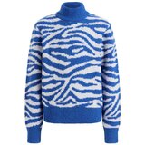 WE Fashion Pulover modra / bela | Shoptok.si