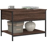  Stolić za kavu smeđa boja hrasta 70x50x50 cm od drva i metala | shoptok.hr