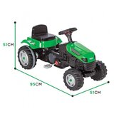 Woopie traktor s pedalama - zeleni | shoptok.hr