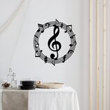 Wallity Zidna dekoracija Musical 2, 63x70cm, Crna Cene