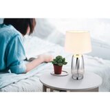 Globo 24142W - Stona lampa CLASSY 1xE27/40W/230V bela/srebrna | Eponuda.com