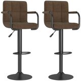 vidaXL Barski stolčki 2 kosa rjavo blago, (20968399) | Shoptok.si