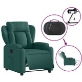  Električni naslanjač temno zeleno blago | Shoptok.si