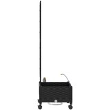  Vrtni planter s navodnjavanjem i kotačima Crna 40 x 40 x 132 cm | Eponuda.com