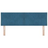  LED glava kreveta Tamno plava 144 cm Baršun - Tamno plava 144 cm Nizak uzglavlju | shoptok.hr
