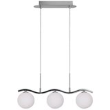 Candellux Lighting Viseča svetilka v srebrni barvi s steklenim senčnikom 12x53 cm Ramon - Candellux Lighting Cene