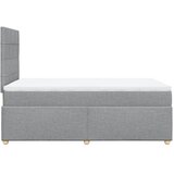  Krevet s oprugama i madrac svjetlosivi 120 x 200cm od tkanine | shoptok.hr
