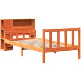 vidaXL Krevet s regalom za knjige bez madraca 75 x 190 cm masivno drvo | shoptok.hr