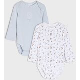 Sinsay Pamučni body s cvjetnim motivom 2 pack | shoptok.hr
