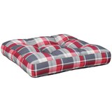  Blazina za palete rdeča karirasta 58x58x10 cm blago, (21416308) | Shoptok.si