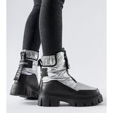 Gemre Silver-black insulated snow boots Moorhead | shoptok.hr