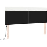  LED glava kreveta Bijelo 144 cm Lažna koža | shoptok.hr