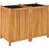  Vrtna sadilica s oblogom 100x50x75 cm od masivnog drva bagrema | Eponuda.com