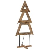 vidaXL Božično drevo z stojalom Rjava 180 cm Trdna tikovina | Shoptok.si