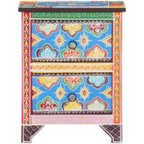  Ručno obojeni noćni ormarić 40 x 30 x 50 cm masivno drvo manga | shoptok.hr