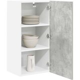 vidaXL Viseča omarica s polico Riga Beton sivo in bela 40 x 31 x 80 cm | Shoptok.si