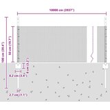  Ograje Posts 11 pcs U-Kanal 60 cm Pocinkano jeklo, Šesterokotna ograja 0.5x100 m Pocinkano jeklo | Shoptok.si