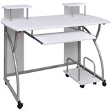  Stol za računalo bijeli 110 x 52 x 88,5 cm konstruirano drvo | shoptok.hr