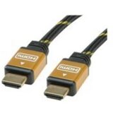 Roline HDMI priključni kabel HDMI A utikač 7.50 m crna, zlatna 5504-04-11T00:00:00.000+02:00 dvostruko zaštićen, pozlaće Cijene