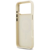 Guess maskica za iPhone 17 Pro kompatibilna s MagSafe (PU s logom od zrnaste strass tkanine) bež | shoptok.hr