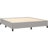 vidaXL Okvir kreveta bez madraca svijetlo siva Super King tkanina | shoptok.hr