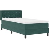  s opruga kutije Tamnozelena 200 x 100 cm Baršun | shoptok.hr
