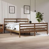  Posteljni okvir medeno rjav iz trdne borovine 200x200 cm, (20647127) Cene