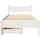  Okvir kreveta s ladicama bijeli 75x190 cm od borovine | Eponuda.ba