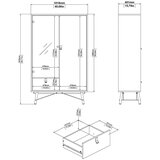 Tvilum Vitrina u dekoru hrasta u prirodnoj boji 102x162x40 cm Ry – | shoptok.hr