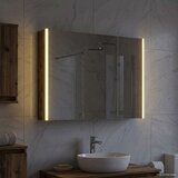  Kopalniška ogledalna omara Dimljeni oreh 103,5 x 15,5 x 70 cm, (5000233165) | Shoptok.si