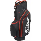 Titleist Cart 14 Black/Black/Red Golf torba Cart Bag